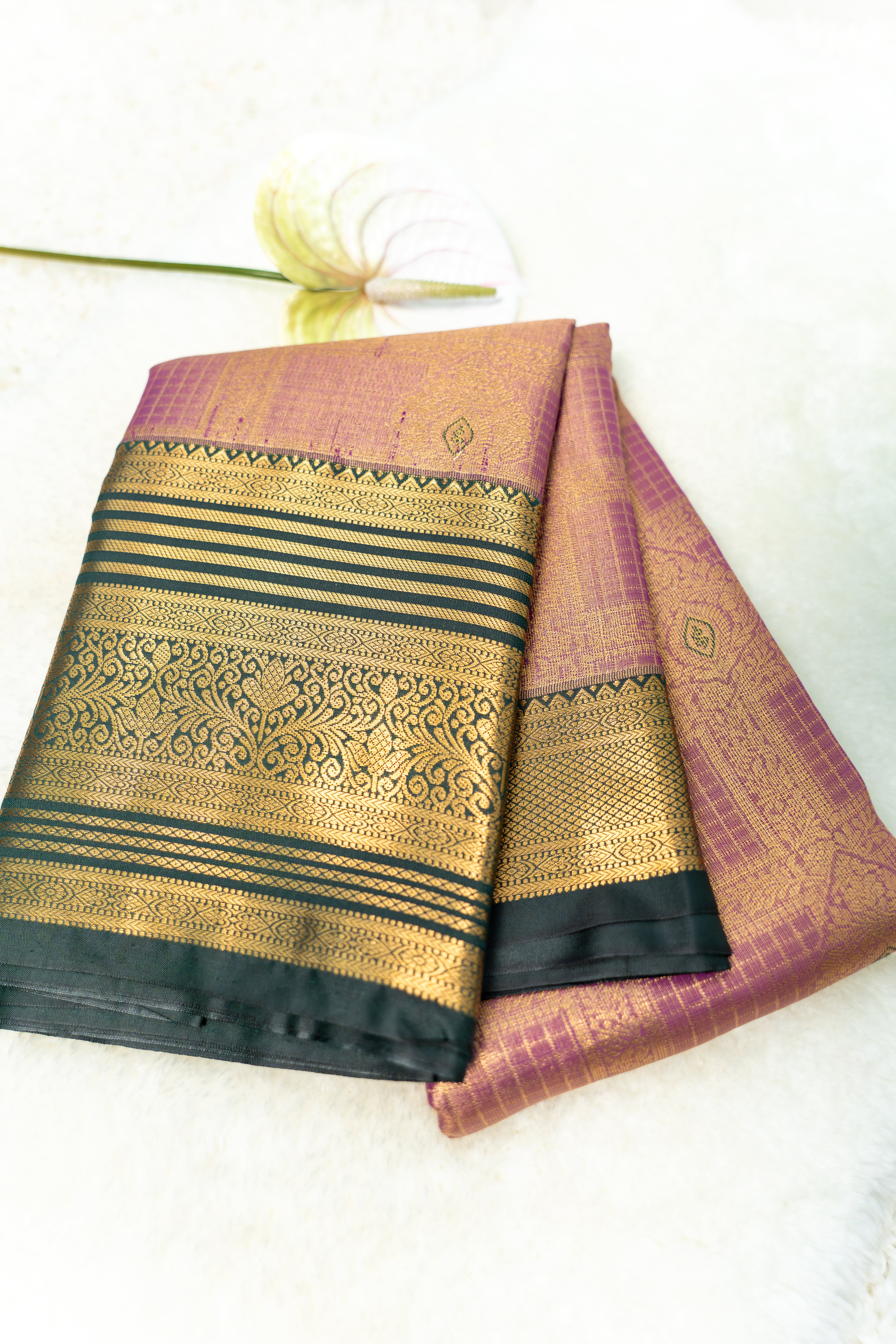 Semi Kanjivaram Meena Tissue Saree