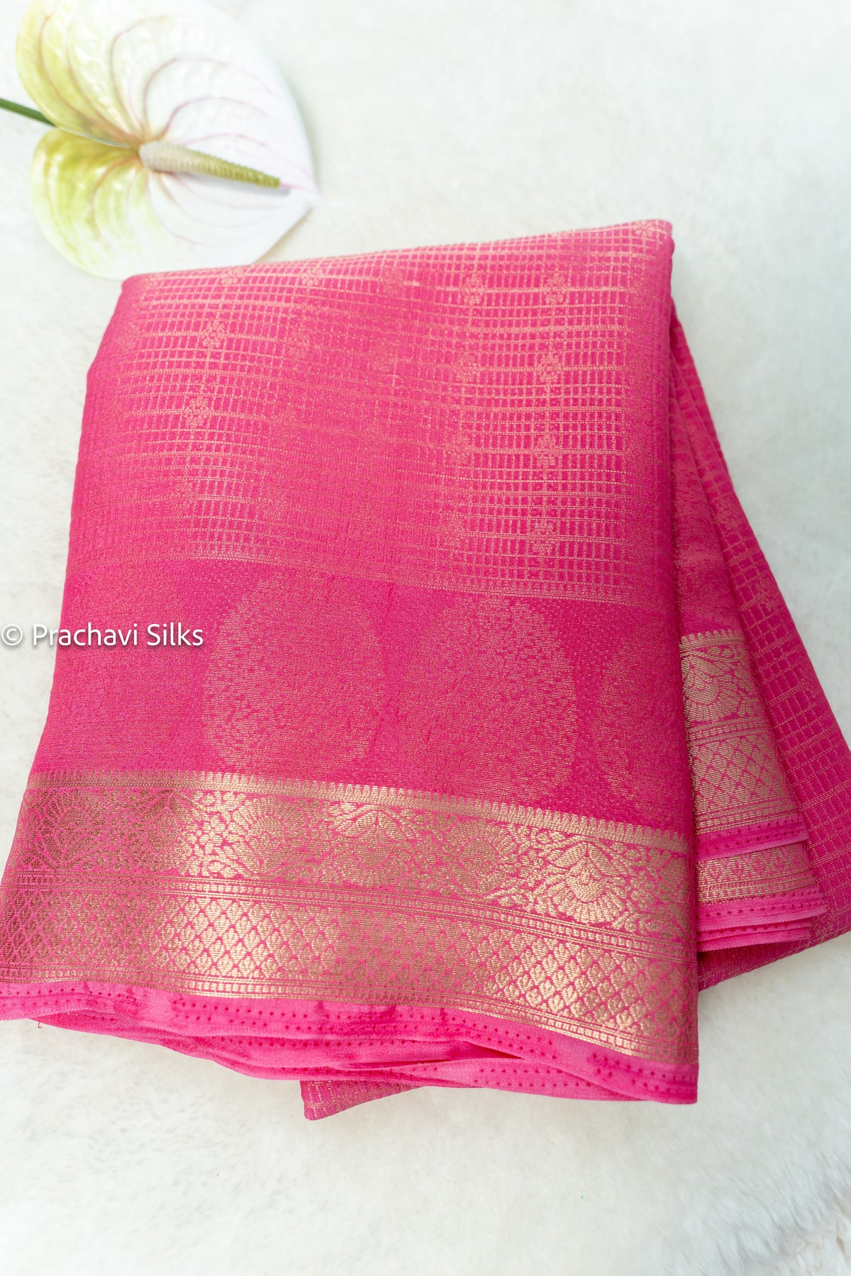 Mysore Crepe Silk Saree β Elegant Zari Collection