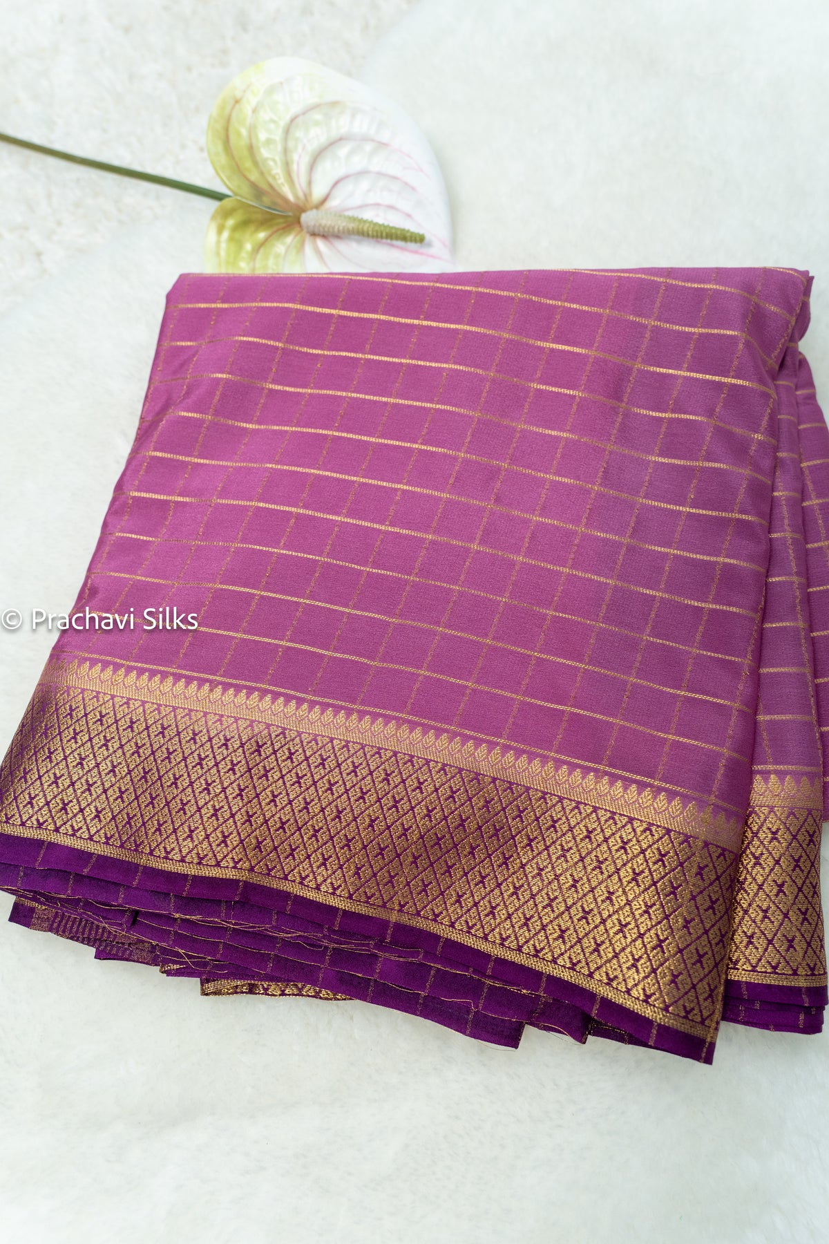 Premium Semi Mysore silk saree - Pink