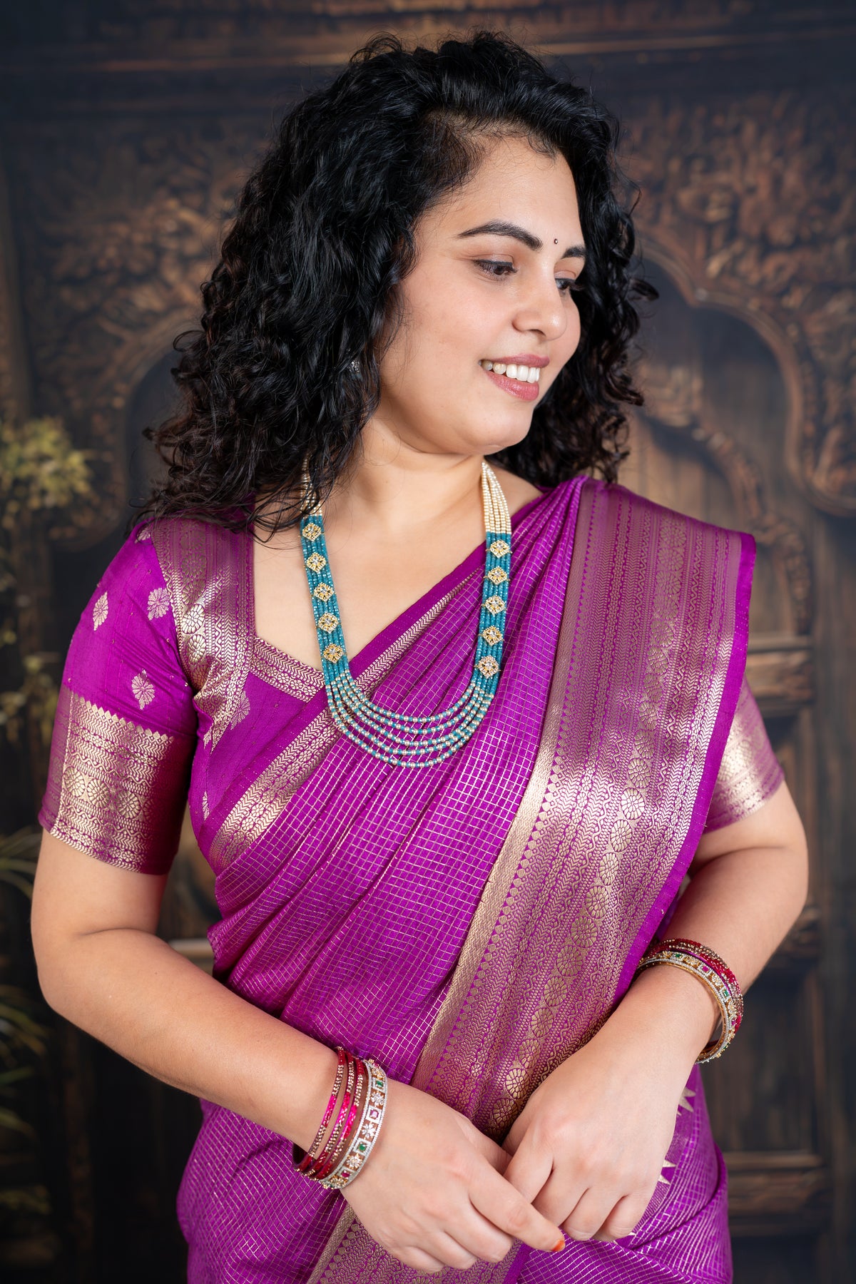 Heritage Bangalore Semi Pattu – Zari Checks Collection