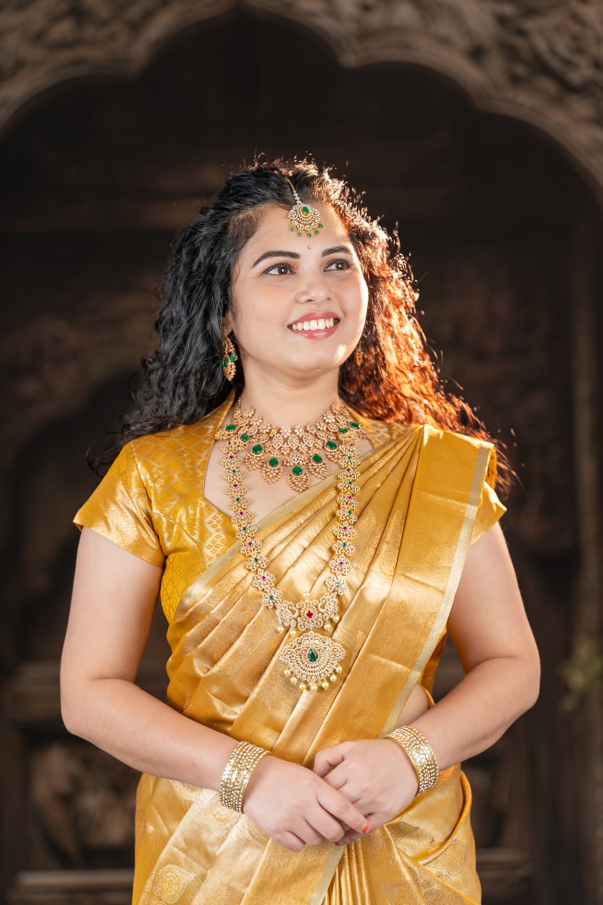 Golden Radiance Tissue Pattu Saree