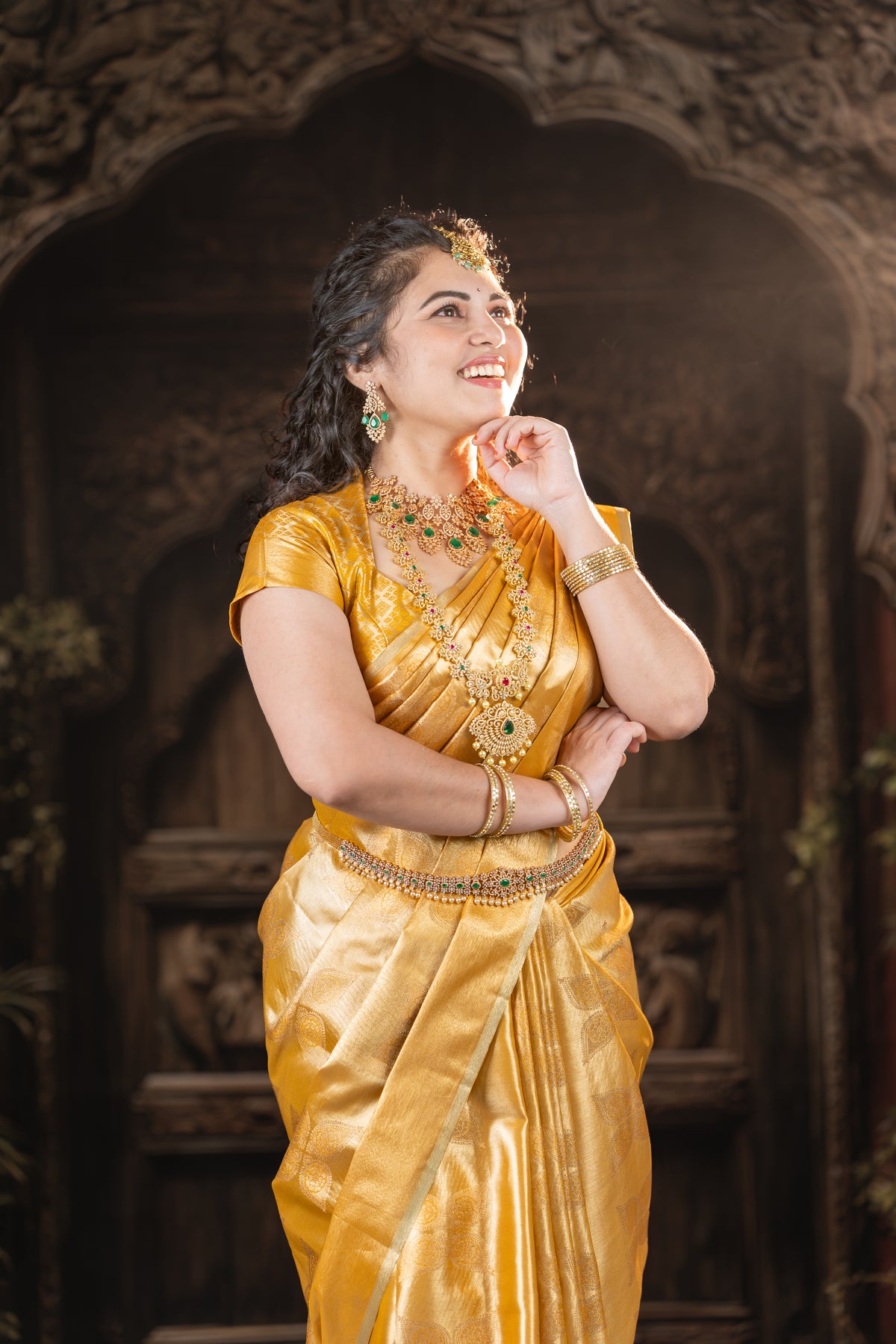 Golden Radiance Tissue Pattu Saree