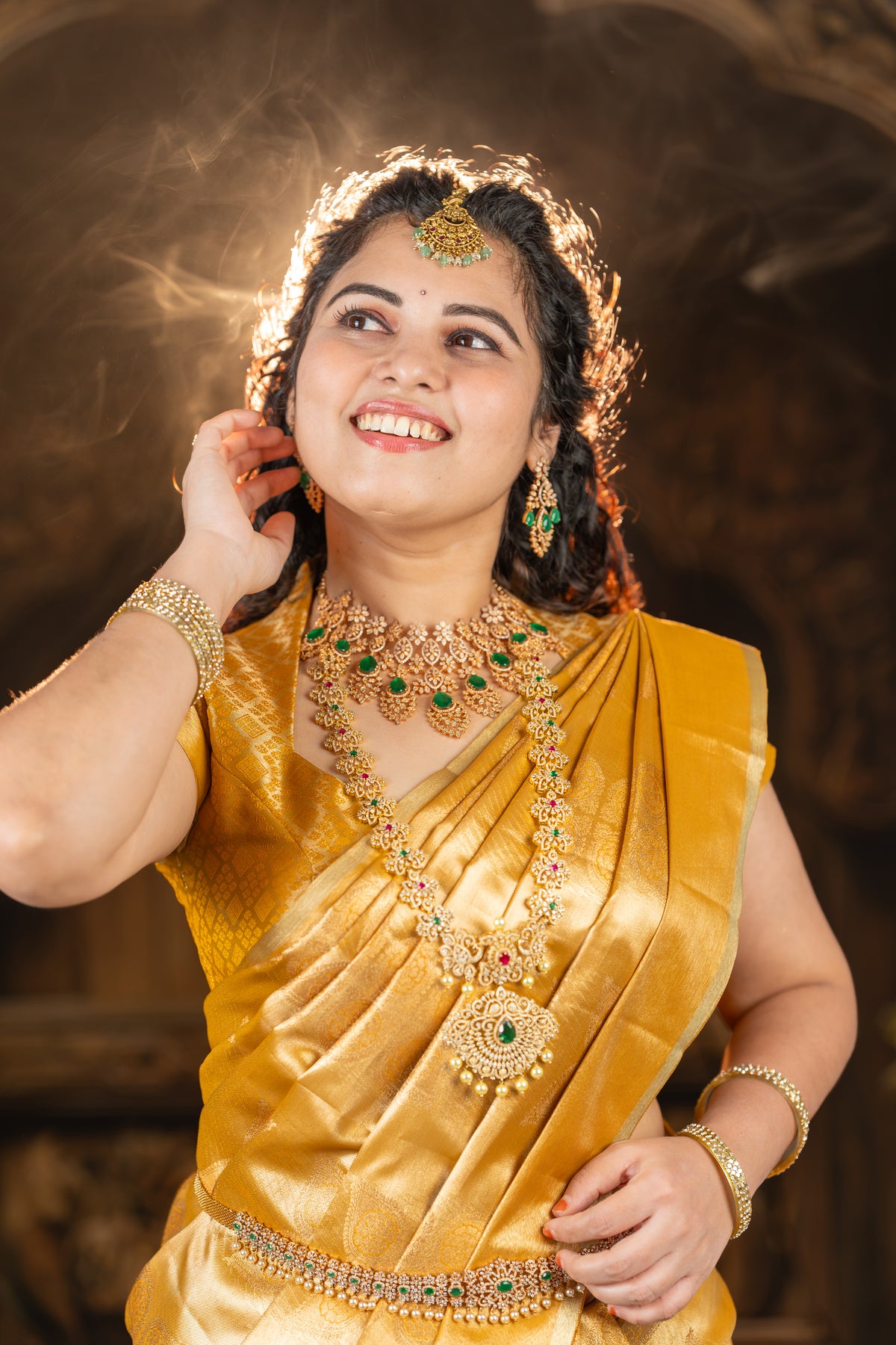Golden Radiance Tissue Pattu Saree