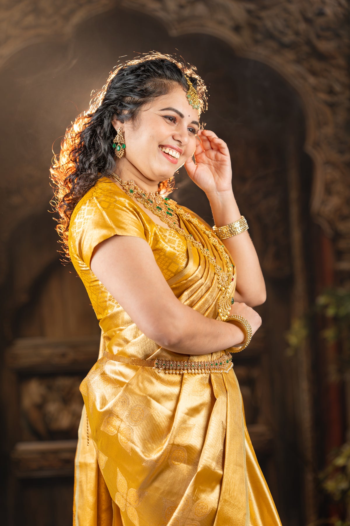 Golden Radiance Tissue Pattu Saree