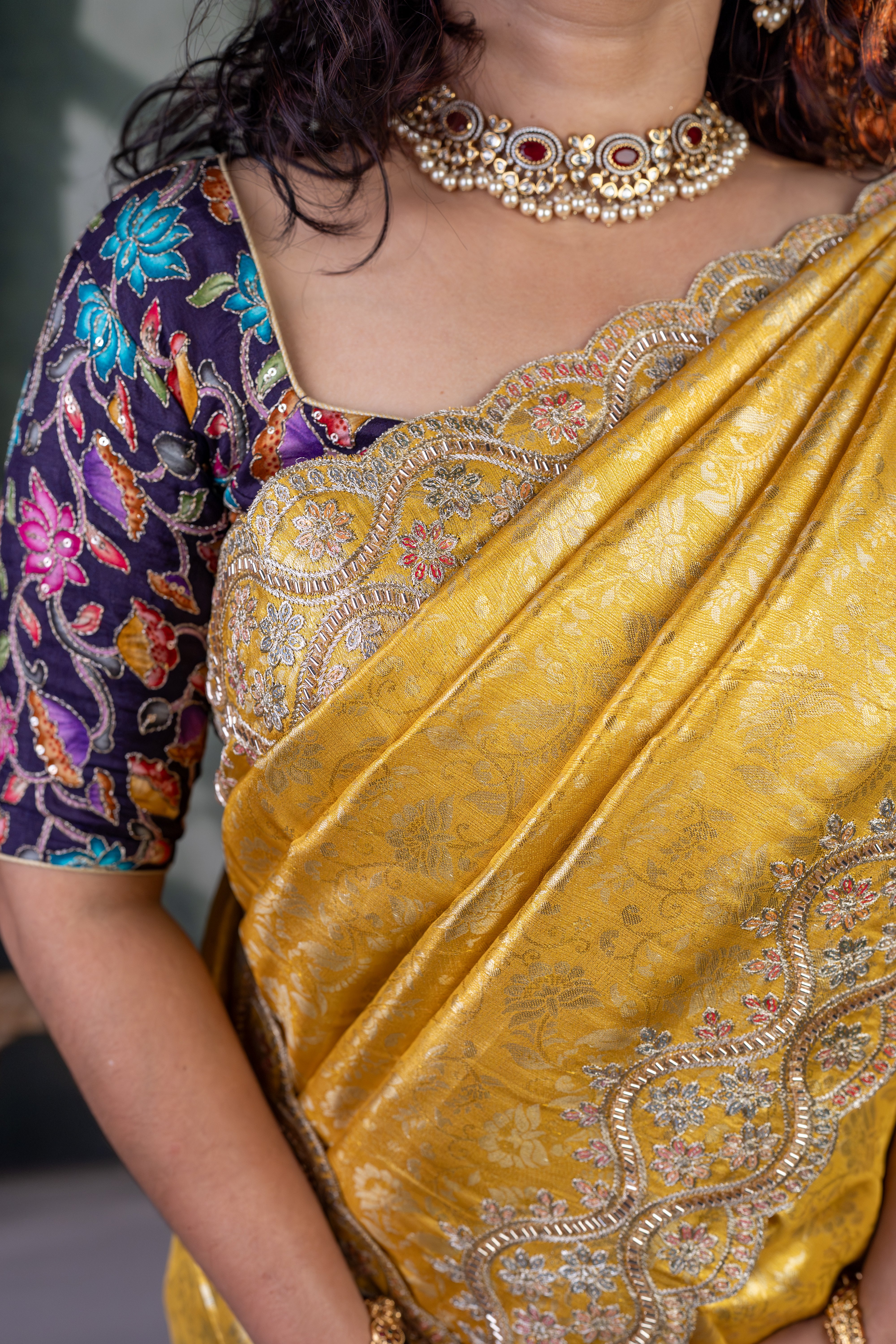 Kanjivaram Silk Saree Yellow
