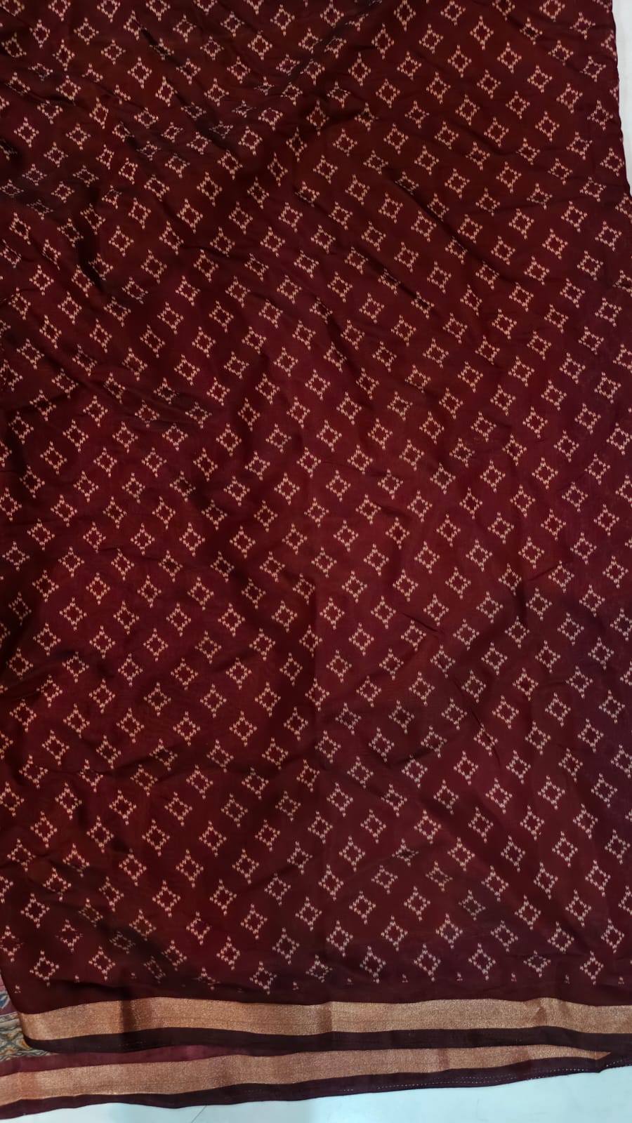 Mersried Mull Hand Block Saree