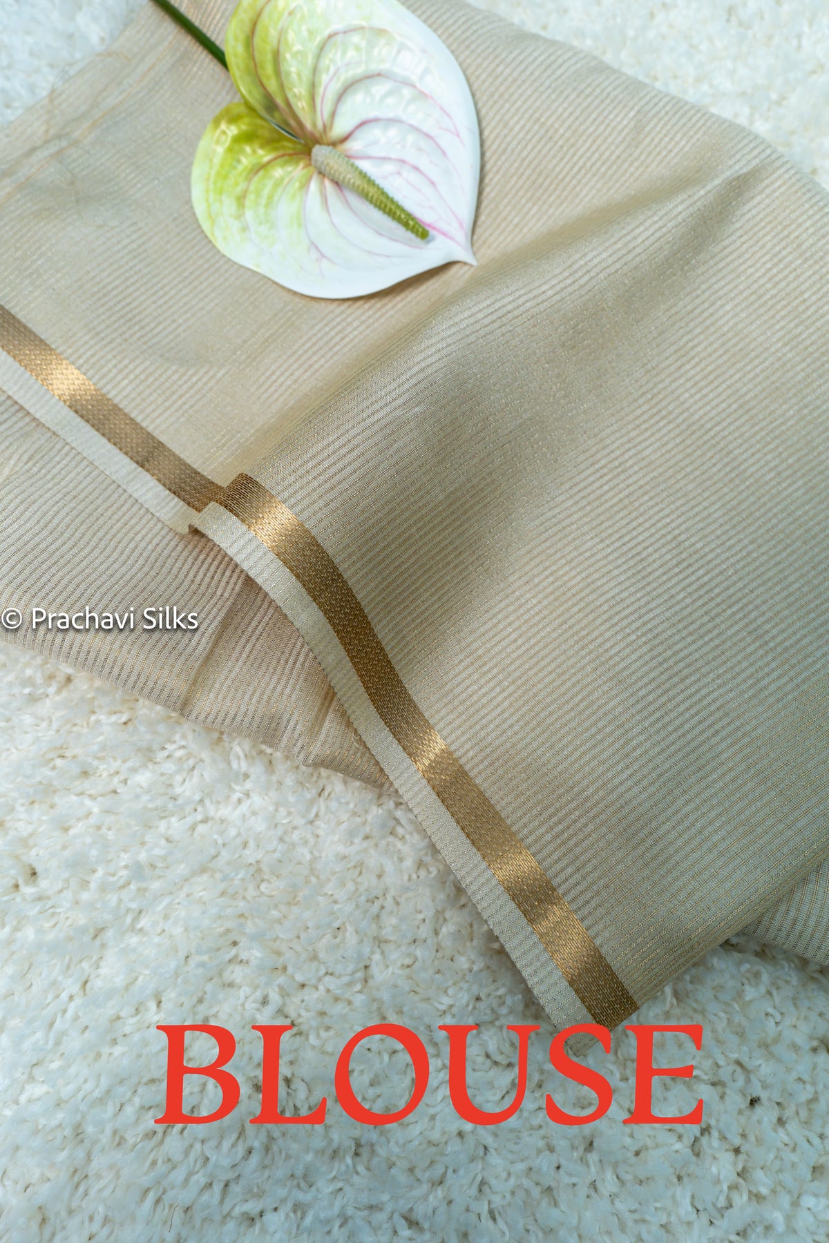 Premium Tussar Silk Saree - Off White