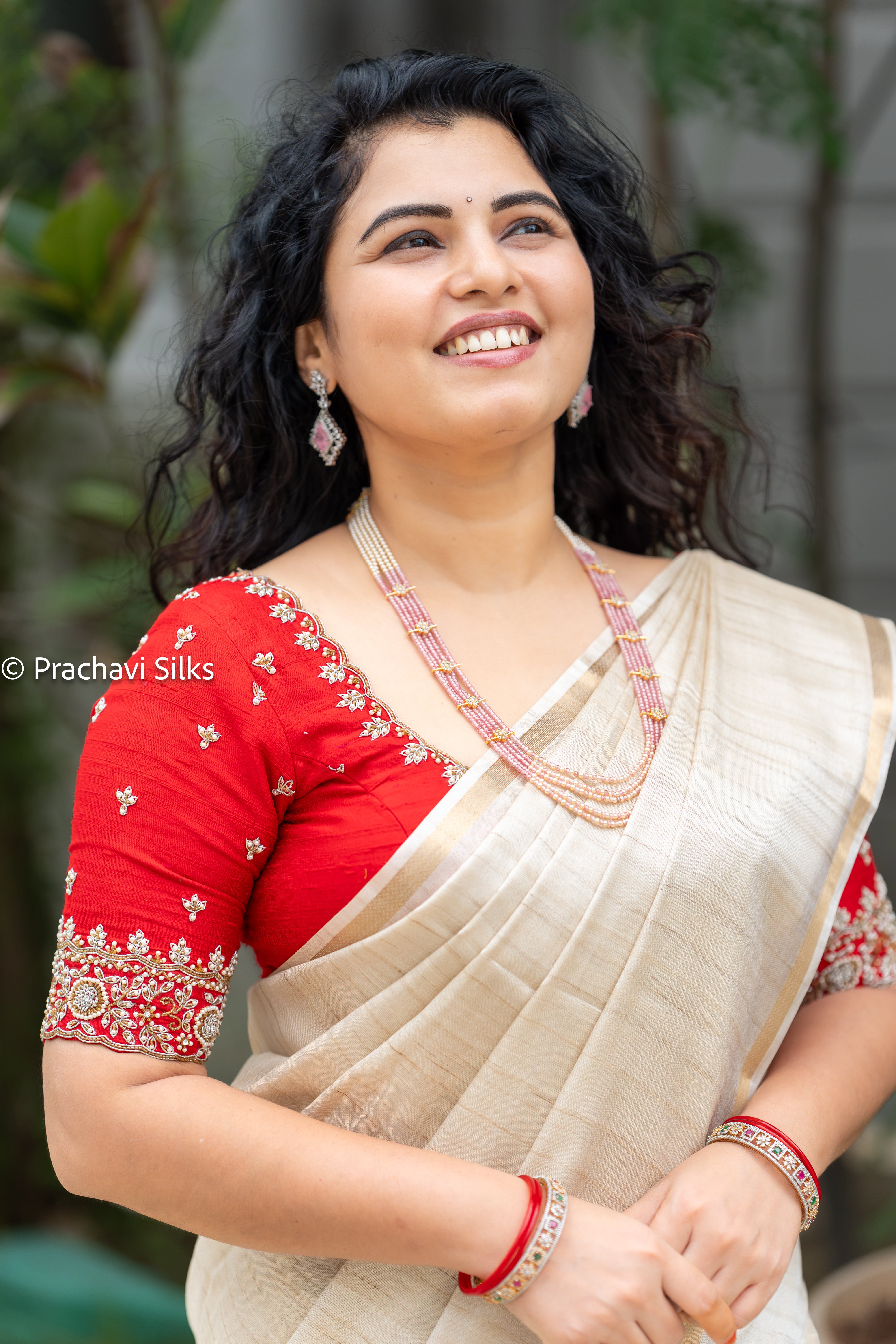 Premium Tussar Silk Saree - Off White