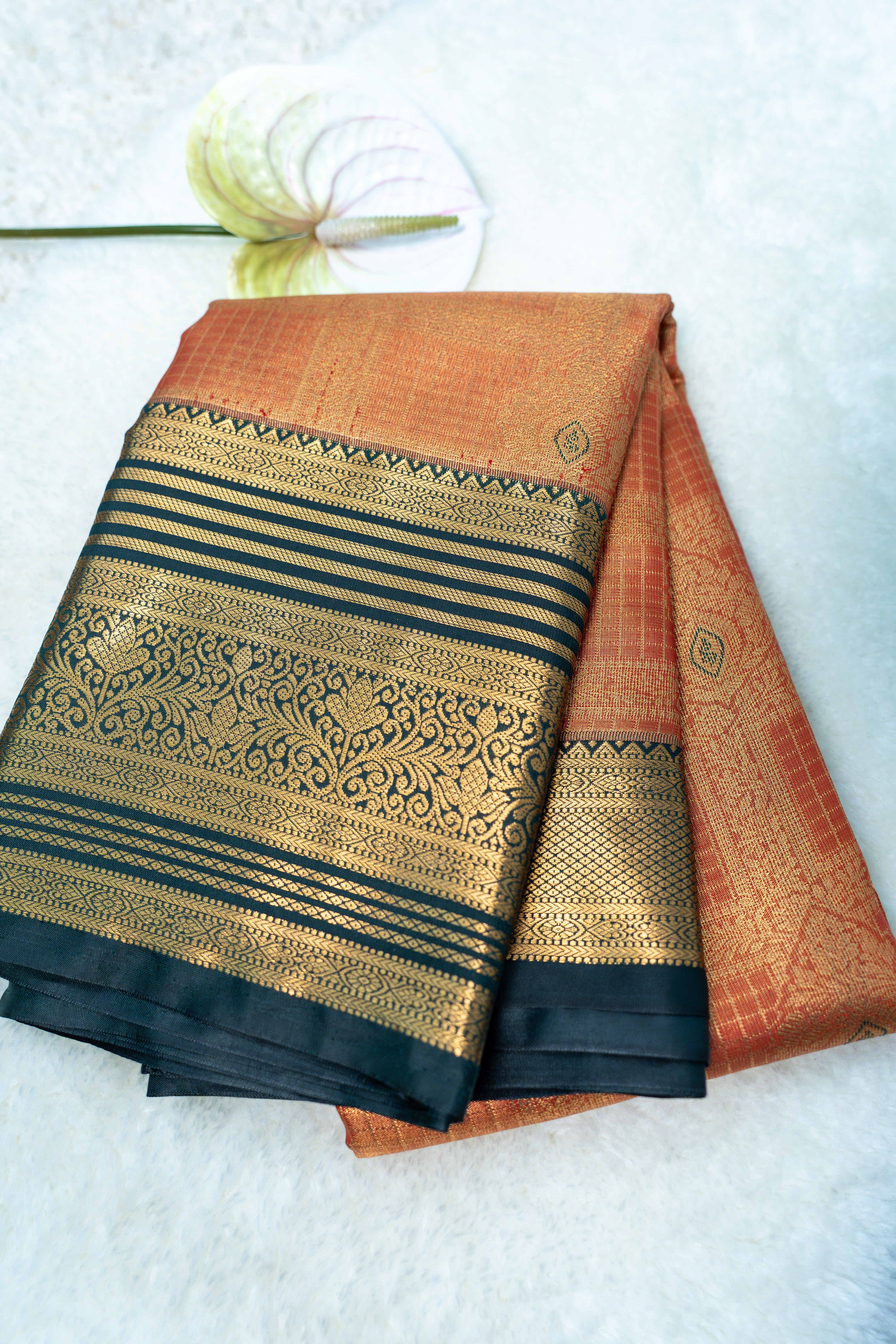 Semi Kanjivaram Meena Tissue Saree