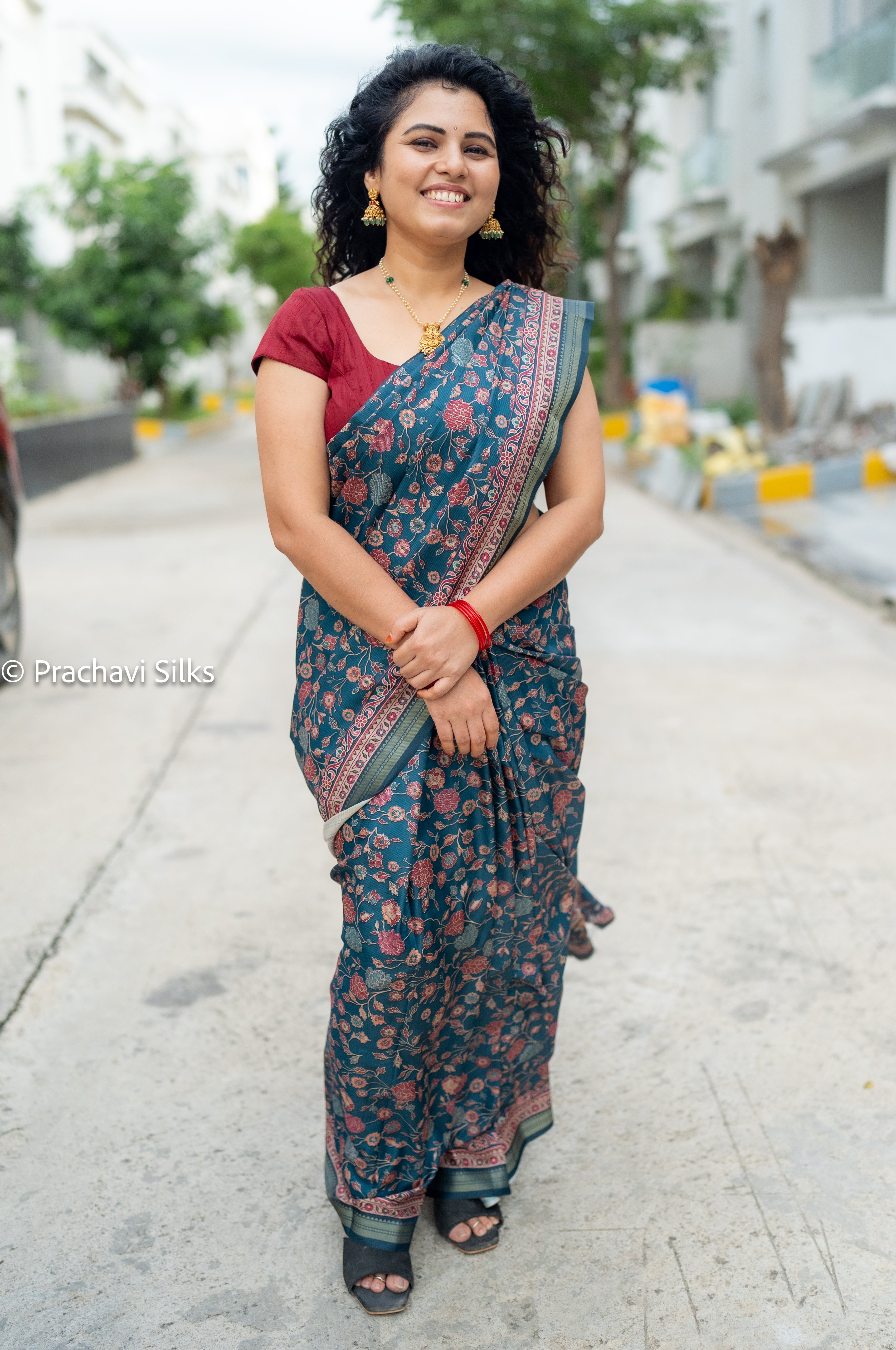 Premium Printed Silk Saree