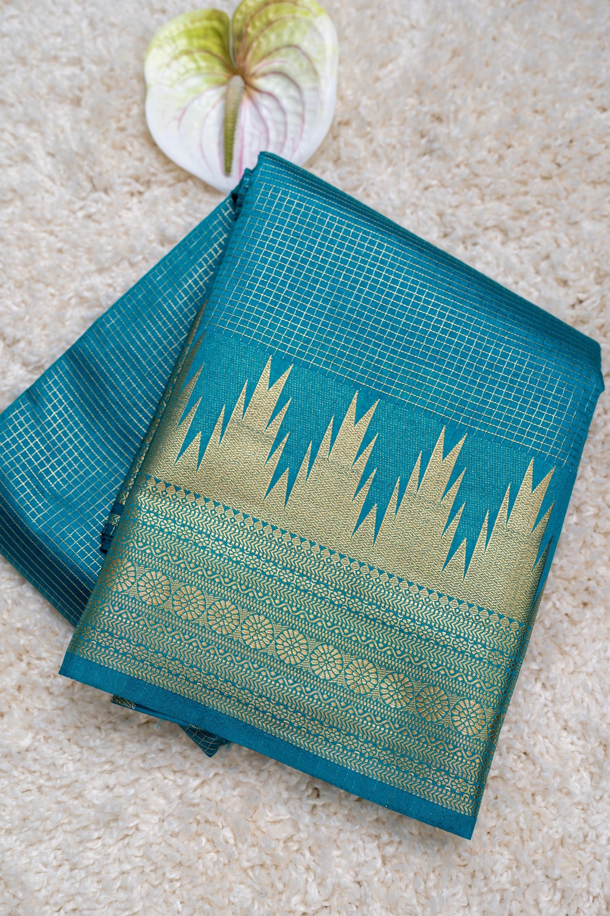 Heritage Bangalore Semi Pattu – Zari Checks Collection
