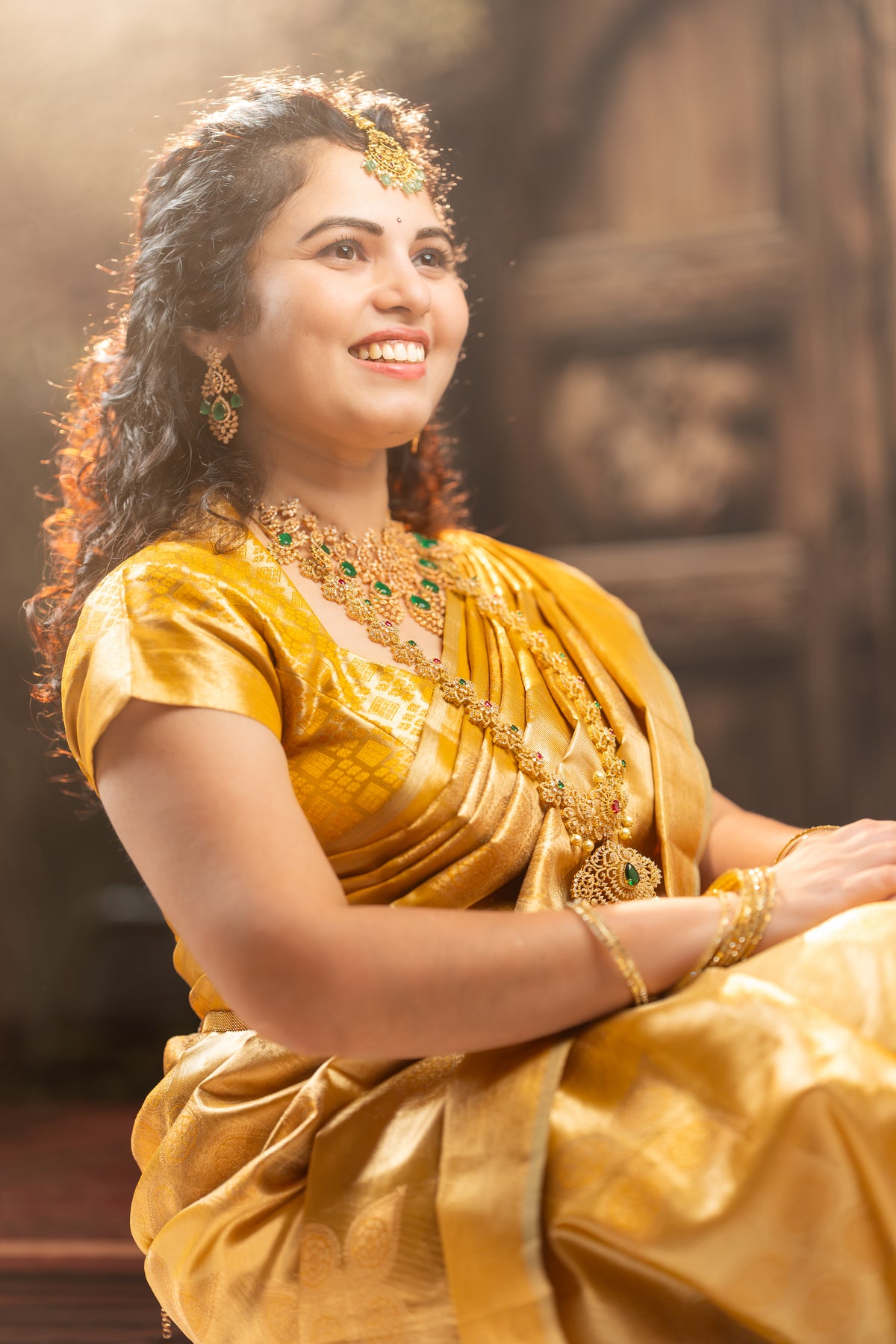 Golden Radiance Tissue Pattu Saree